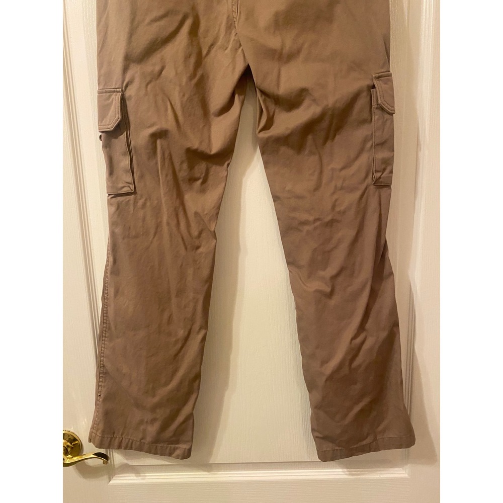 Dickies Womens Relaxed Fit Cargo Pants Brown Cotton Utility Straight Leg 8R - Picture 4 of 7